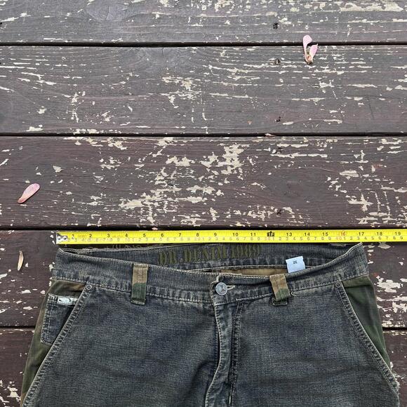 (34x32) Vintage 90s Y2K South Pole Style Camouflage Camo Patchwork Baggy Jeans - Picture 4 of 7